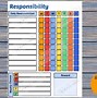 Image result for Responsibility Chart Template