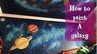 Image result for How to Paint a Galaxy Wall