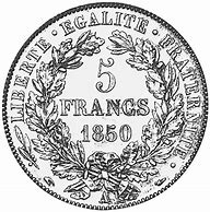 Image result for Value of 5 Francs