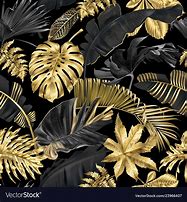Image result for Black and Gold Leaf Wallpaper