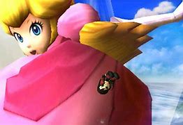 Image result for Giant Princess Peach and Mario Hanging of The