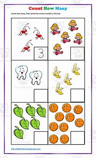 Image result for Count and Write How Many Worksheet