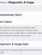 Image result for Diagnostic and Usage Data iPhone
