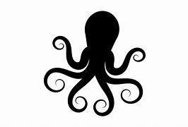 Image result for Octopus Silhouette Design