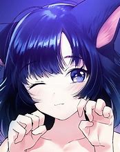 Image result for Anime Cat Girl Blue Hair