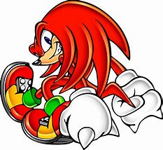 Image result for Knuckles the Echidna Using a Computer