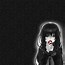 Image result for Creepy Anime Girl Black and White