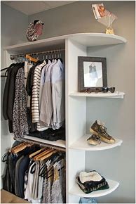 Image result for Corner Closet Shelving Ideas