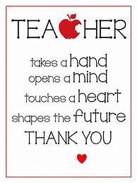 Image result for Teacher Appreciation Sayings Printable