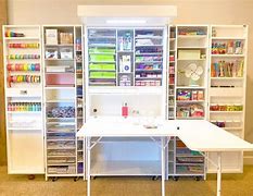 Image result for DreamBox Craft Storage Cabinet with Table