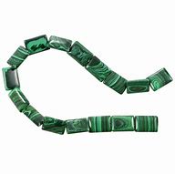 Image result for Rectangle Oval Malachite Beads