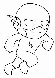 Image result for Chibi Flash Coloring Pages