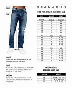 Image result for Sean John Size Chart