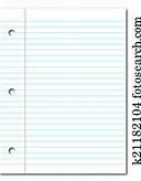 Image result for Blank Notebook Paper Clip Art