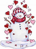 Image result for Heart Snowman Clip Art