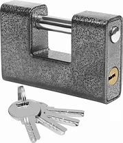 Image result for Heavy Duty Padlock with Key Hidden Shackle