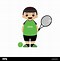 Image result for Tennis Bat Cartoon