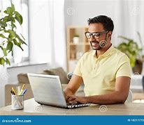 Image result for Person On Computer at Home