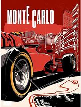 Image result for Monte Carlo Poster Noir Et Blanc