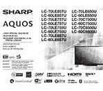 Image result for Sharp 26 Inch TV Manual