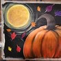 Image result for Painting of Harvest Moon with Pumpkins