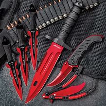 Image result for Red and Black Pocket Knife