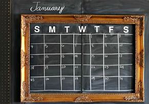 Image result for Chalkboard Calendar