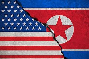 Image result for North Korean and American Flag