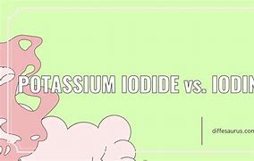 Image result for Iodine vs Iodide