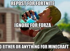 Image result for Fortnite Hate Minecraft Meme
