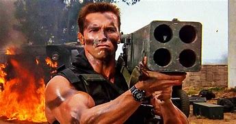 Image result for Arnold Schwarzenegger Rocket Launcher