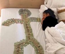 Image result for Sleeping On Money Meme