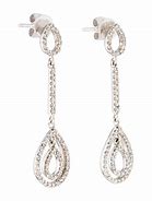 Image result for Diamond Drop Earrings