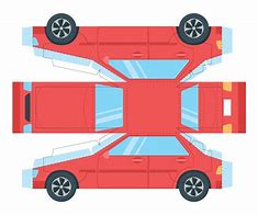 Image result for 3D Paper Car Cut Out Templates