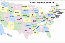 Image result for Map of United States with Capitals