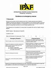 Image result for IPAF Rescue Plan Template