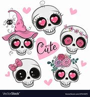 Image result for Cute Cartoon Skulls