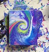 Image result for Galaxy Pour Painting
