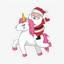 Image result for Santa Riding a Unicorn