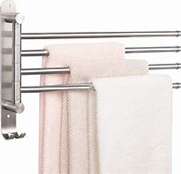Image result for Vertical Wall Mount Swivel Towel Rack