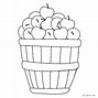 Image result for Apple Basket Coloring Pages Printable