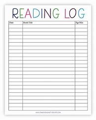 Image result for Homeschool Reading Log Printable