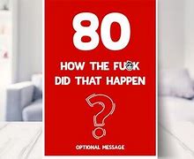 Image result for Funny 80th Birthday Card Examples