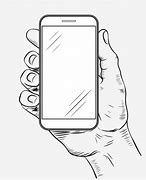 Image result for Phone in Hand Sketch