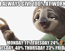 Image result for Sloth Meme Working