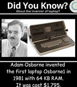 Image result for Adam Osborne First Laptop