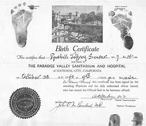 Image result for American Birth Certificate
