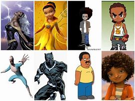 Image result for Black/Color Characters
