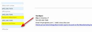 Image result for Email Signature with Phone Number