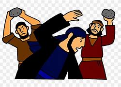 Image result for Stoning of Stephen Clip Art